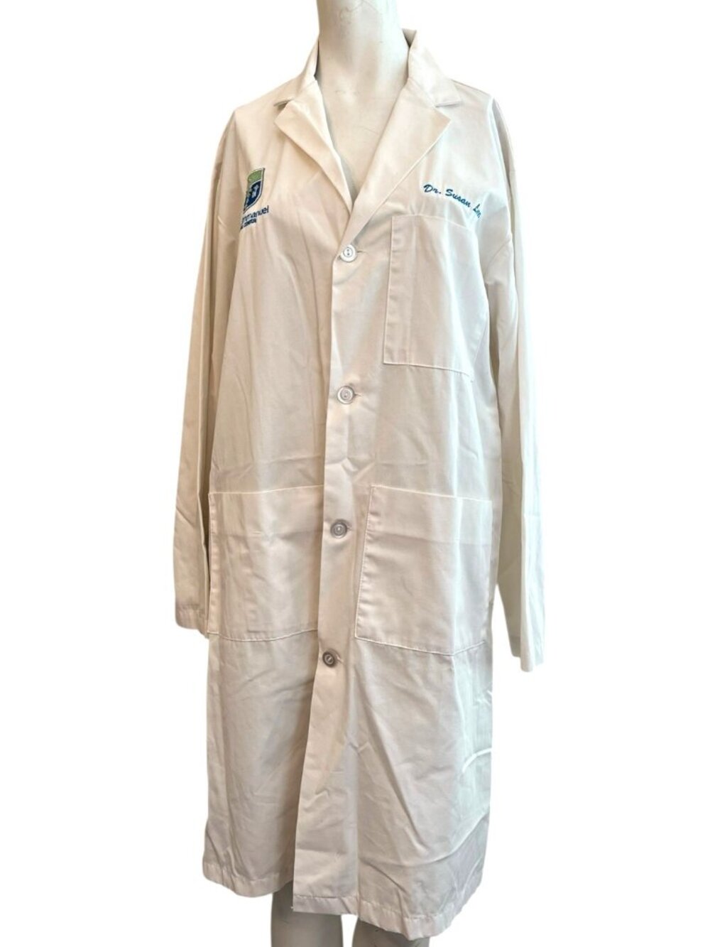 XS Lab Coat Doctor Dr Kerry Spurrell Flatliners Trinity Emmanuel Medical Center
